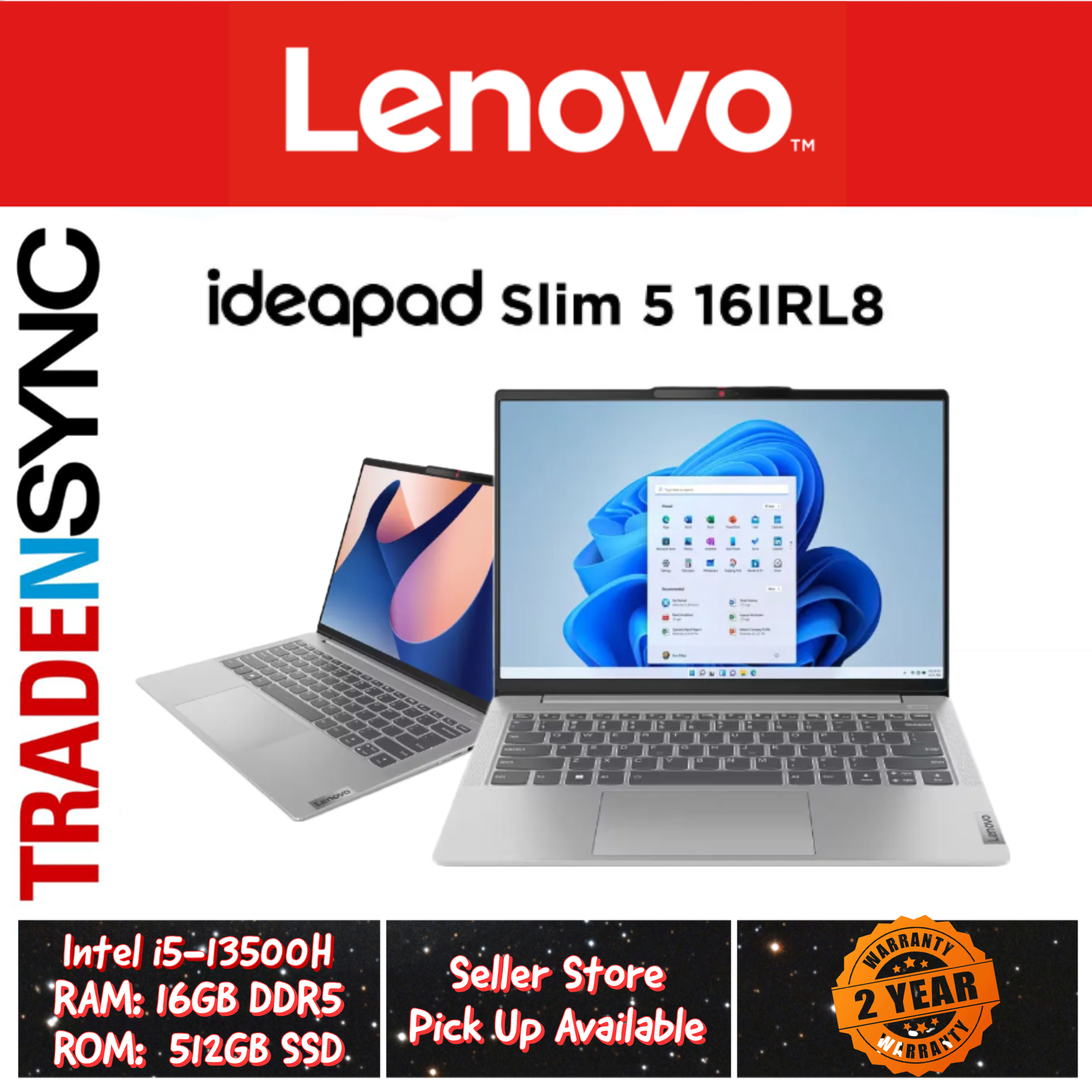 LENOVO IP5S i5-13500h 16 512 16''
