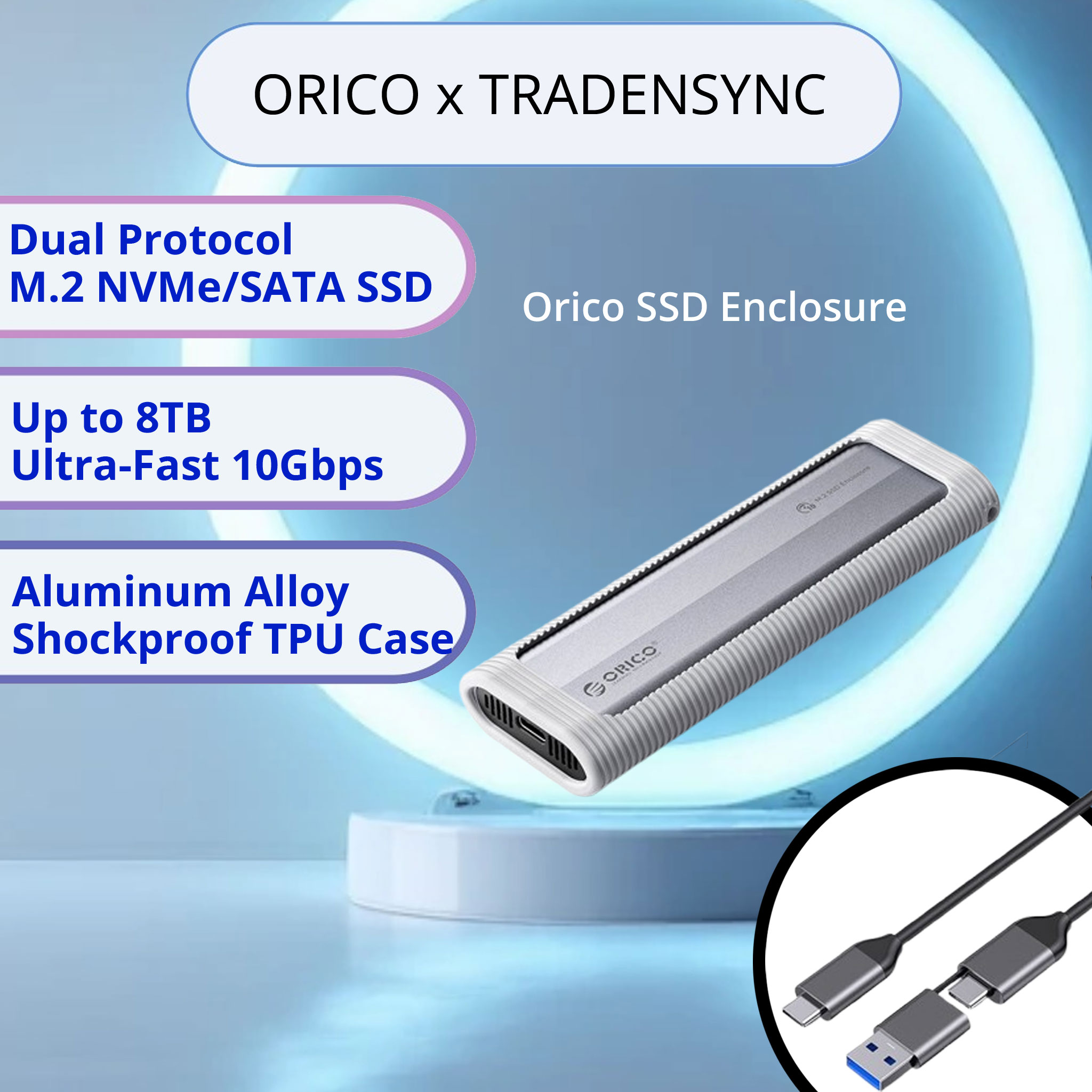 Orico-M.2-SATA-NVMe-SSD-Enclosure Orico-M.2-SATA-NVMe-SSD-Enclosure